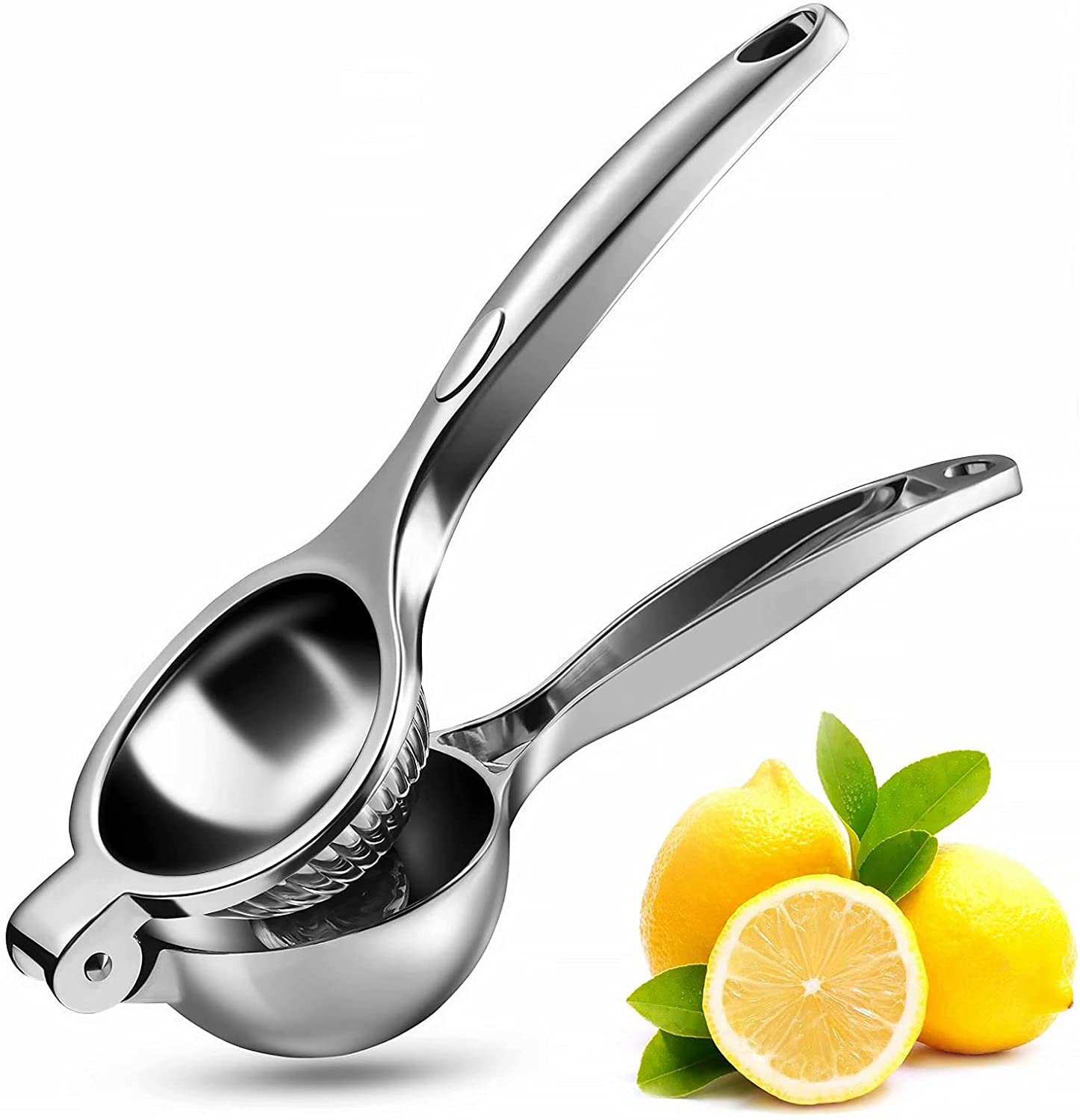 Manual Lemon Squeezer Heavy Duty, Premium Metal Lemon Orange Lime Citrus Press Juicer Hand Juicer, Engineered Hand Squeezer Easy to Use and Clean - Anti Corrosive and Dishwasher Safe