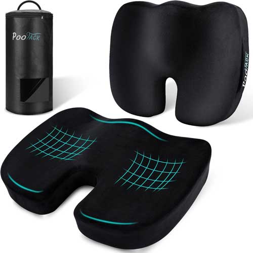 POOTACK Seat Cushion, Non-Slip Car Seat Cushions, Pad for Gamming Chair, Wheelchair